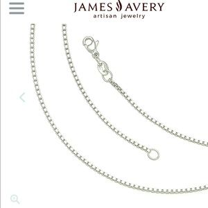 James Avery Silver Box Chain 20”